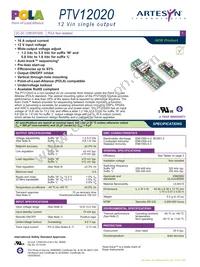 PTV12020WAD Datasheet Cover