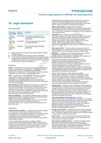 PTVS10VZ1USKYL Datasheet Page 12