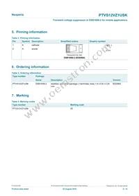 PTVS12VZ1USKYL Datasheet Page 2