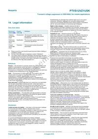 PTVS12VZ1USKYL Datasheet Page 12