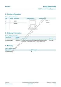 PTVS20VU1UPAZ Datasheet Page 2