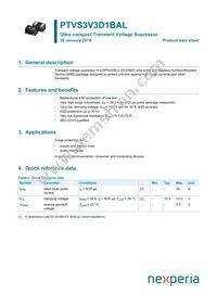 PTVS3V3D1BALYL Datasheet Cover