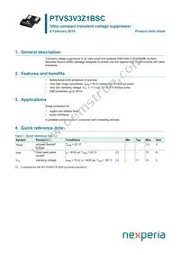 PTVS3V3Z1BSCYL Datasheet Cover