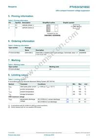 PTVS3V3Z1BSCYL Datasheet Page 2