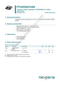 PTVS5V0Z1USKYL Datasheet Cover