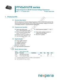 PTVS9V0S1UTR Datasheet Cover