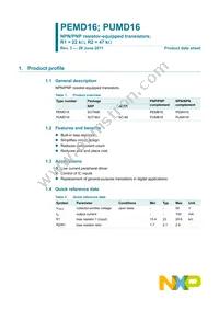 PUMD16/ZLX Datasheet Page 2