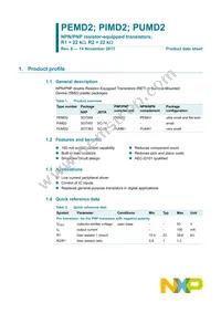 PUMD2/DG/B3 Datasheet Page 2
