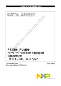 PUMD6/ZLX Datasheet Page 2