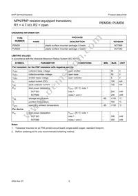 PUMD6/ZLX Datasheet Page 4