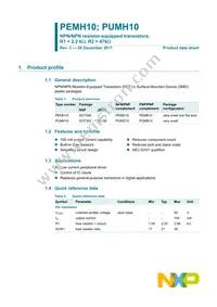 PUMH10Z Datasheet Page 2
