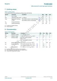 PUSB3AB4Z Datasheet Page 3