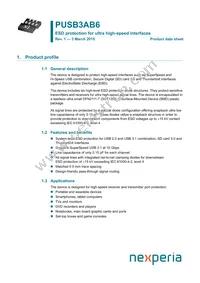 PUSB3AB6Z Datasheet Cover