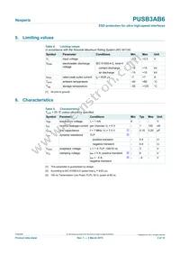 PUSB3AB6Z Datasheet Page 3