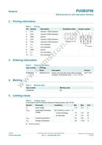 PUSB3F96X Datasheet Page 2