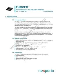 PUSB3F97X Datasheet Cover