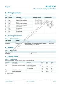 PUSB3F97X Datasheet Page 2