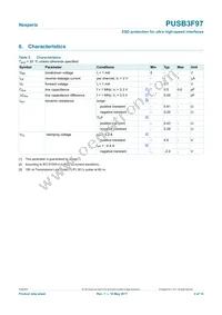 PUSB3F97X Datasheet Page 3