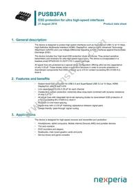 PUSB3FA1Z Datasheet Cover