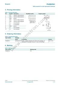 PUSB3FA1Z Datasheet Page 2