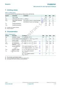 PUSB3FA1Z Datasheet Page 3