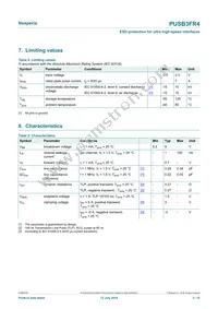 PUSB3FR4Z Datasheet Page 3