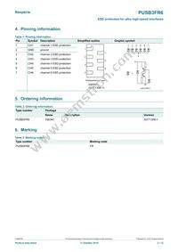 PUSB3FR6Z Datasheet Page 2