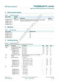 PUSBM5V5X4-TL Datasheet Page 3