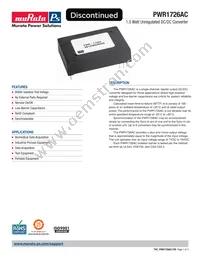 PWR1726AC Datasheet Cover