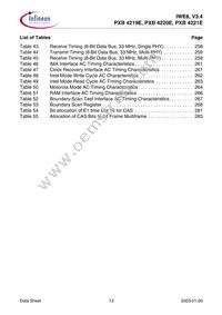 PXB4220E-V33 Datasheet Page 13
