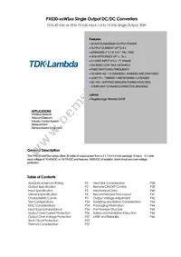 PXE3024WS15 Datasheet Cover