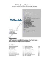 PXF60-48S15 Datasheet Cover