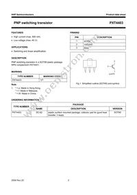 PXT4403 Datasheet Page 3