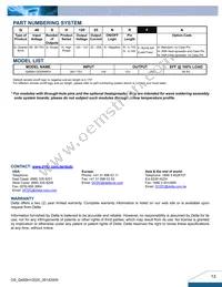 Q48SH12025NRFN Datasheet Page 13