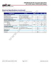 Q48T08120-NBB0 Datasheet Page 3