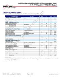 Q48T20050-NAC0G Datasheet Page 2