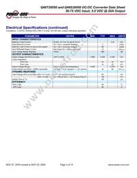 Q48T20050-NAC0G Datasheet Page 3