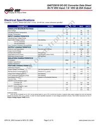 Q48T25018-NBB0 Datasheet Page 2