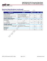 Q48T25018-NBB0 Datasheet Page 3