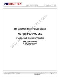 QBHP5050E-UV385BK Datasheet Cover