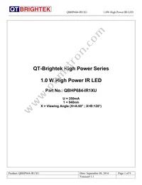 QBHP684-IR1AU Datasheet Cover