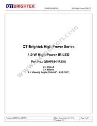 QBHP684-IR3AU Datasheet Cover