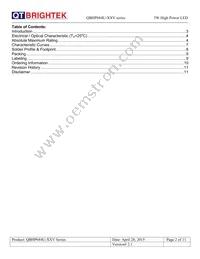 QBHP684U-YV Datasheet Page 2