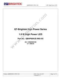 QBHP684UE-IWU-WW Datasheet Cover