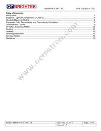 QBHP684UE-IWU-WW Datasheet Page 2