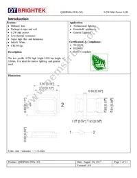 QBHP686-IWK-NW Datasheet Page 3