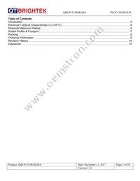 QBLP1515B-RGBA Datasheet Page 2