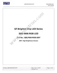 QBLP600-RGB-2897 Datasheet Cover
