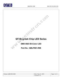 QBLP601-RIB Datasheet Cover