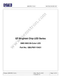 QBLP601-YAG1 Datasheet Cover